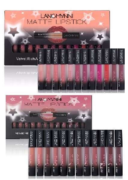 Matte Lipstick Set — 12 Shades, Waterproof & Long-Lasting