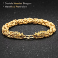 Men’s Golden Dragon Feng Shui Wealth Bracelet