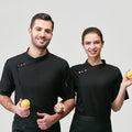 Men's Long-Sleeve Chef Coat – Anti-Oil Stretch Kitchen Uniform