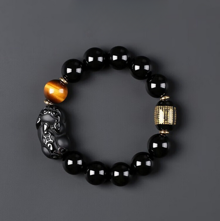 10mm Natural Stones Men’s Wealth Feng Shui Jewelry