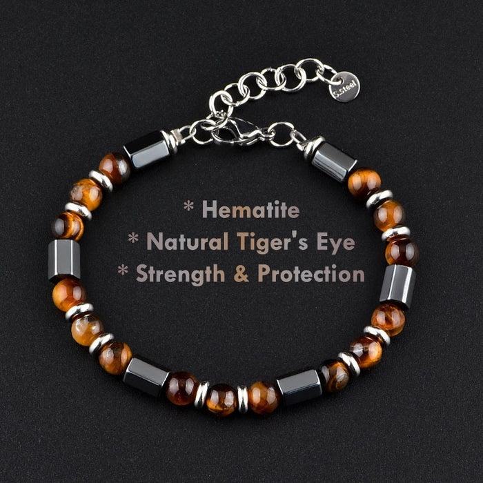 Men’s Tiger Eye Bracelet Natural Stone