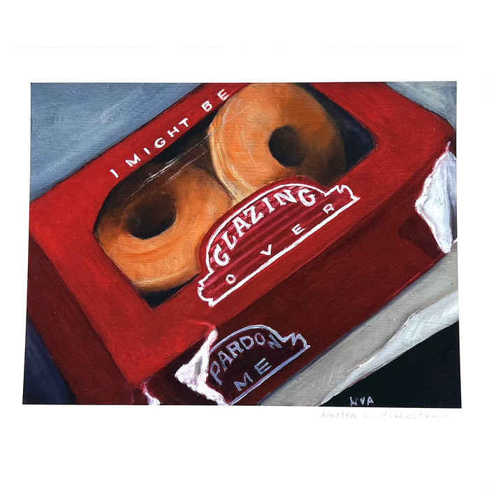 Glazing Over Print