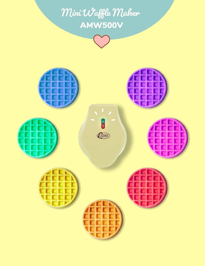 AMW500VBS Mini Waffle Maker, Alloy Steel