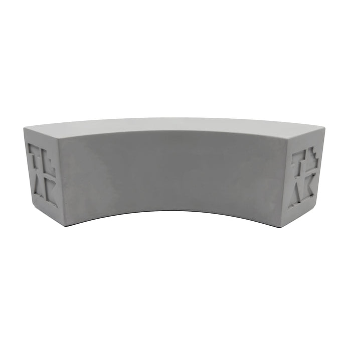 Teak Tuning - Monument Series Monument Series Concrete Quarter Arc "Banana" Loaf Obstacle - 6.5" Long, 2" Tall - "Sterling Gray" Colorway