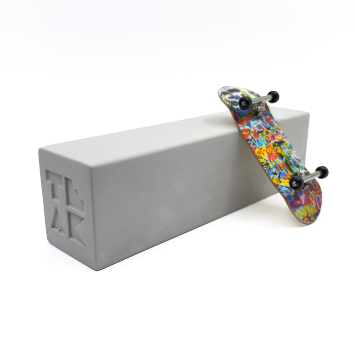 Teak Tuning - Monument Series Monument Series Concrete Straight "Bread" Loaf Obstacle - 7" Long, 2" Tall - "Sterling Gray" Colorway