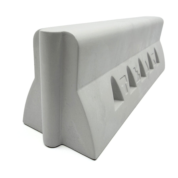 Teak Tuning - Monument Series Monument Series Concrete Jersey Barrier - 7" Long, 2.25" Tall - "Sterling Gray" Colorway