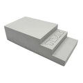 Teak Tuning - Monument Series Monument Series Concrete - "The Stoop" Manual Pad Stairs - 6" Long, 3" Wide - Sterling Gray Colorway