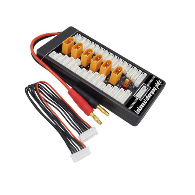 Advanced drone battery charger with multiple ports and connectors for UAV power management