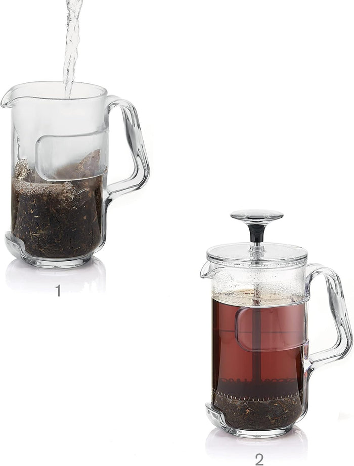 Multishaker Coffee and Tea Press, French Press with Milk Frother