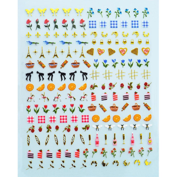 Nail Art Stickers - Picnic in Paris - The Regal Find