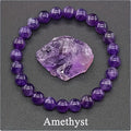 natural amethyst bead bracelet for stress relief