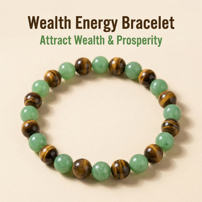 Green Aventurine and Tiger Eye Beaded Bracelet for Everyday Wear