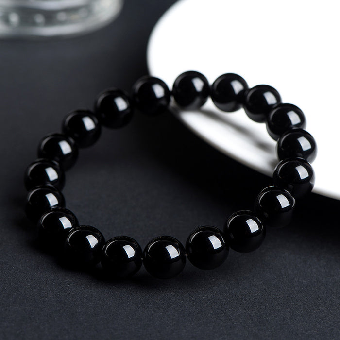 Spiritual Energy Healing Bracelet – Genuine Obsidian Beads