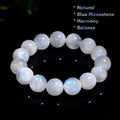 natural blue moonstone bracelet genuine 7mm beads