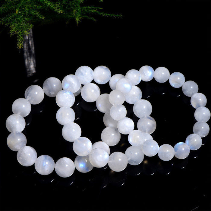 healing crystal moonstone bracelet natural gemstone jewelry