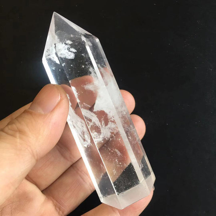 Hand-Carved Clear Quartz Healing Stone