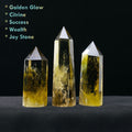 Natural Golden Citrine Crystal Point for Wealth and Success