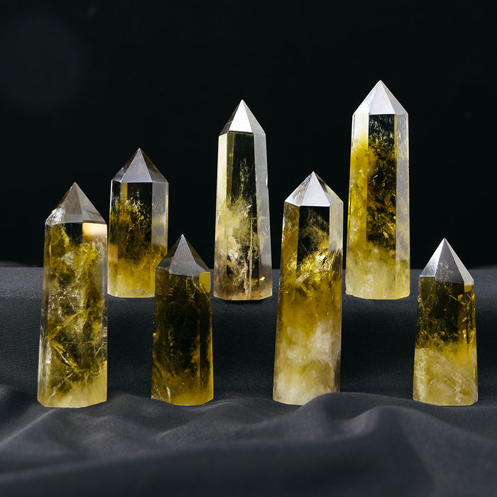 Citrine Crystal Point for Positive Energy and Prosperity