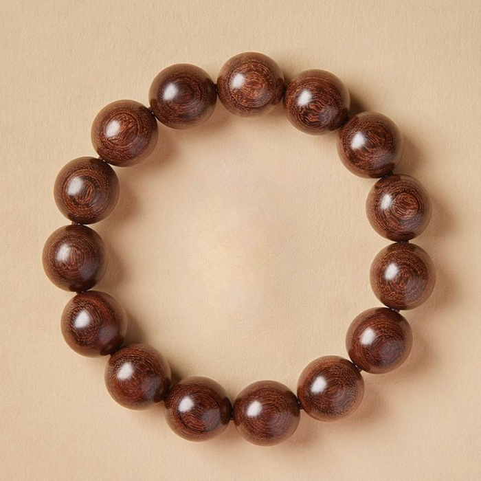 Meditation Bracelet Golden Sandalwood Beads