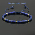 men’s lapis lazuli bracelet blue gemstone 4mm