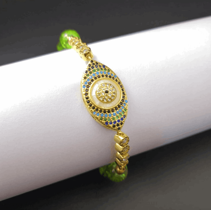 evil eye amulet bracelet for good luck and positivity