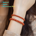 red agate energy bracelet protection minimal stretch design