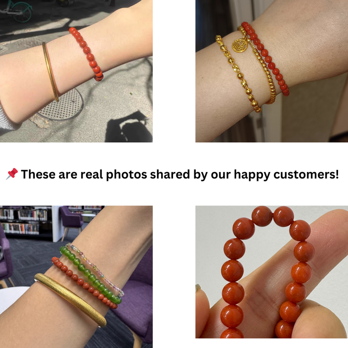 red agate energy bracelet protection minimal stretch design