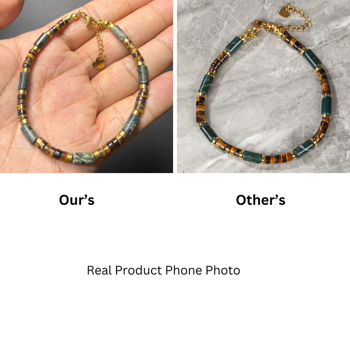 Genuine Lapis Lazuli and Tiger Eye Bracelet our's vs other's