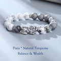Natural turquoise Pixiu Feng Shui bracelet for protection and wealth