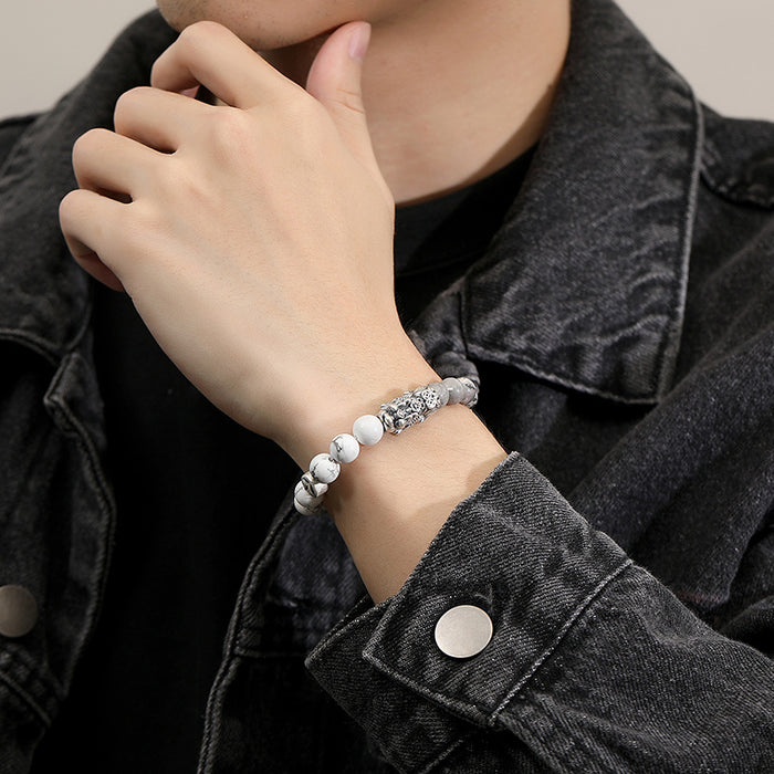 Men’s Feng Shui wealth bracelet natural gemstones