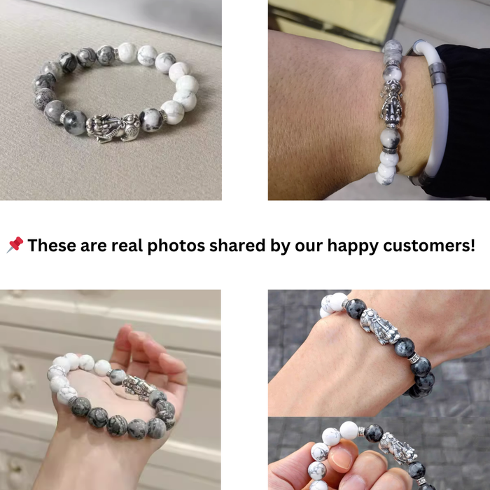 Men’s Feng Shui wealth bracelet natural gemstones