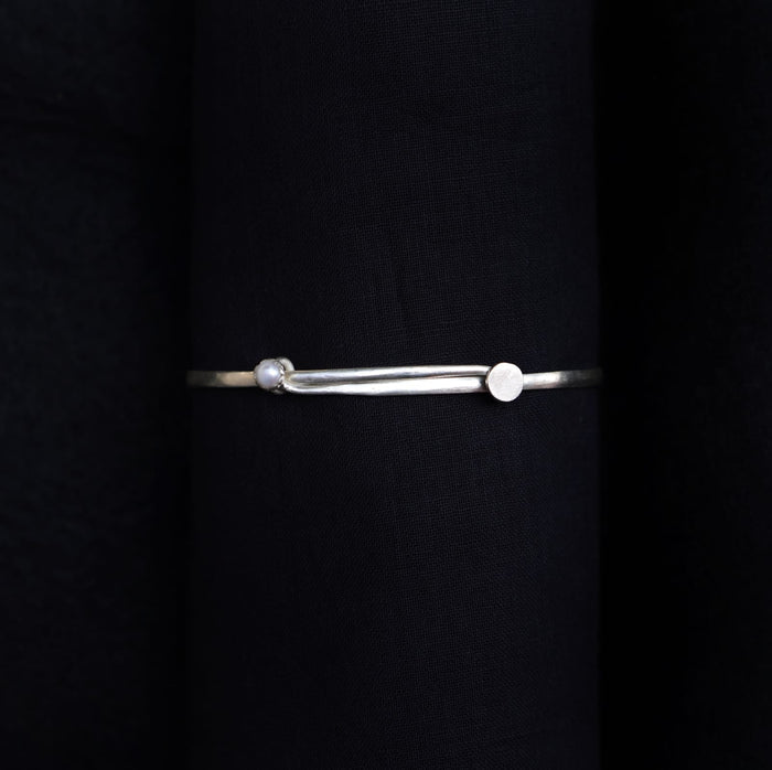 Orbit Pearl Sizeable Bangle - Quirksmith