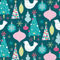 Paper Cocktail Napkins Pk/20 Pastel Christmas Christmas - The Regal Find
