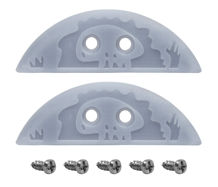 Teak Tuning Peeping Yeti Fingerboard Nose & Tail Guards - 7.5mm x 22mm - Gray