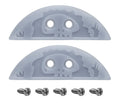Teak Tuning Peeping Yeti Fingerboard Nose & Tail Guards - 7.5mm x 22mm - Gray