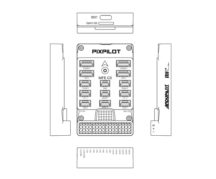 PixPilot-C3 Flight ControllerPixPilot-C3 Flight Controller Fixed Wing VTOLUAVMODEL