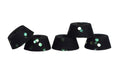 Teak Tuning Bubble Bushings Pro Duro Series - Multiple Durometers - Black with Green Glitter 71A