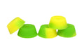 Teak Tuning Bubble Bushings Pro Duro Series - Multiple Durometers - Yellow and Green Swirl 71A