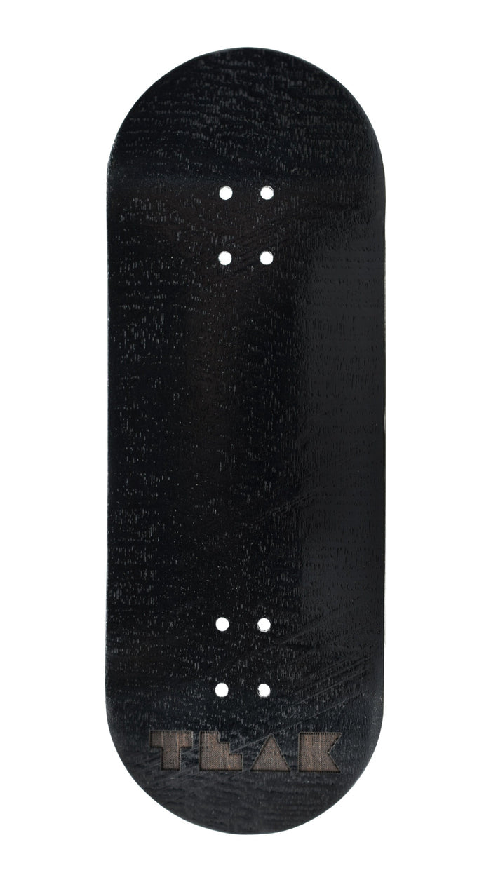Teak Tuning PROlific Wooden 5 Ply Fingerboard Deck 34x95mm - Black Mamba - with Color Matching Mid Ply