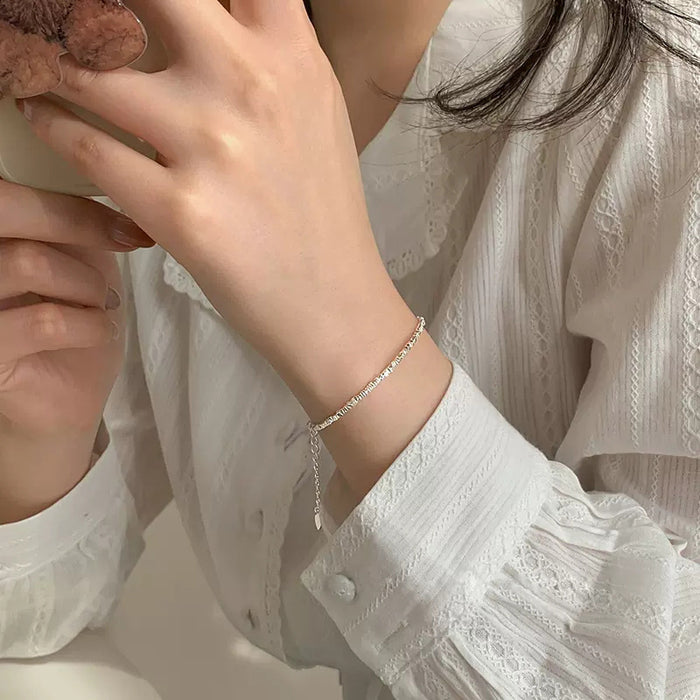 genuine 925 silver bracelet adjustable 150-190mm daily wear
