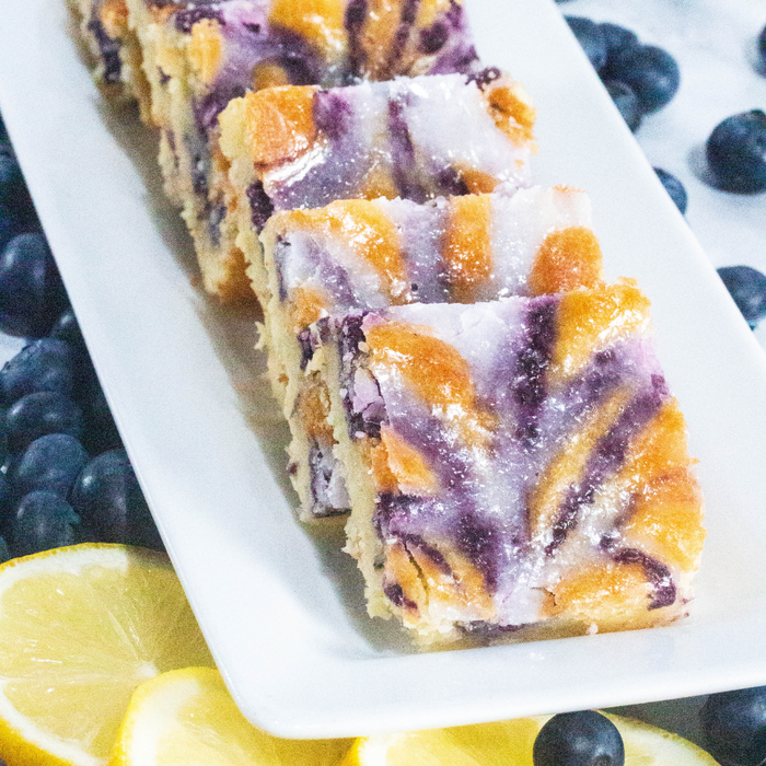 Recipe - Blueberry & Lemon Drizzle