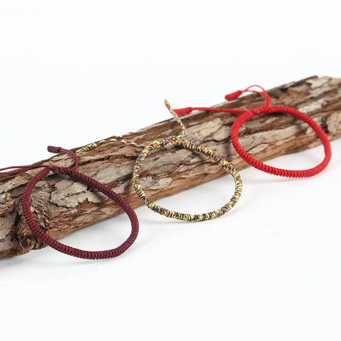 red cord bracelet minimalist design for men and women