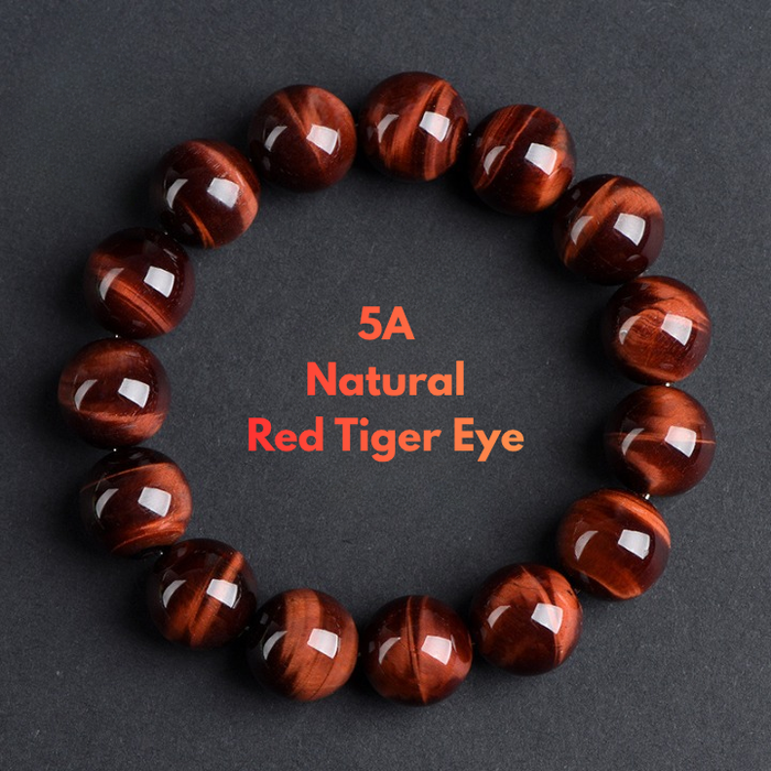 Natural Red Tiger Eye Bracelet 5A Grade Gemstone