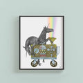Ruby Jezebel & Jackpot Flame Unicorn Portrait Study - The Regal Find