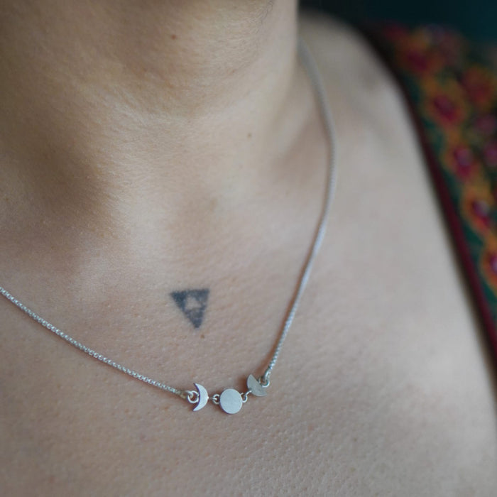 Safar Moon Phases Necklace - Quirksmith