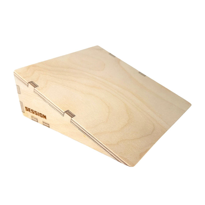 Session Fingerboards Wooden Fingerboard Ramp Kicker - Smooth Surface - 6” long x 5 ¾” wide x 2 ¼” tall