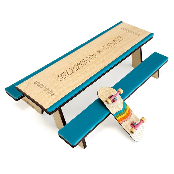 Session Fingerboards The Picnic Table - Wooden Fingerboard Obstacle with Acrylic Coping and Surfaces