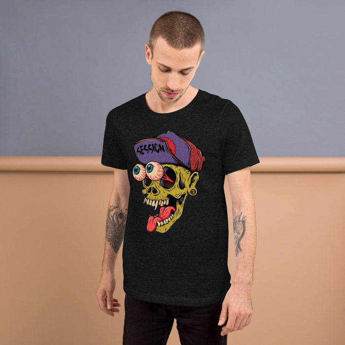Teak Tuning Pro Fingerboards Session x Tuibz - "Broken" - Unisex Staple T-Shirt Black Heather / XS
