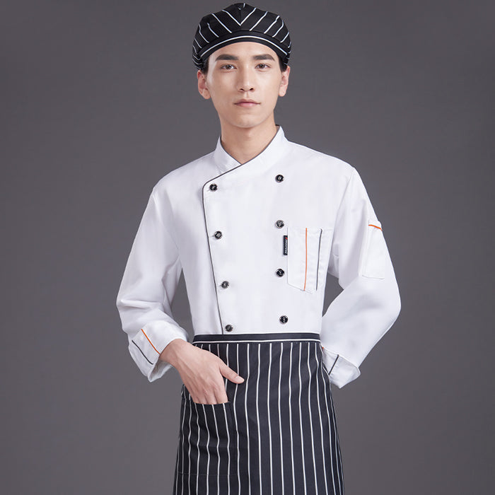 Short Sleeve Chef Shirt – Unisex Poly-Cotton Kitchen Uniform | White, Red, Black