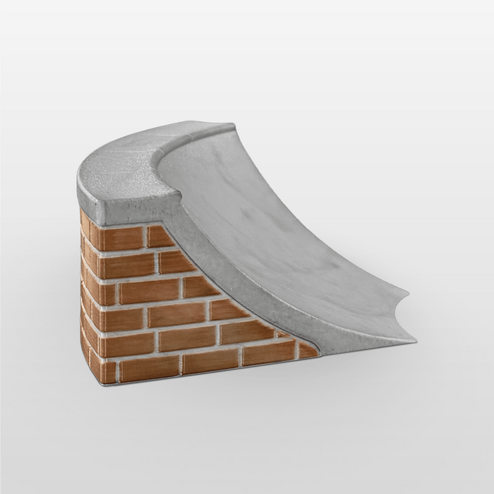 Silent Obstacles Silent Bowl 60° - Noise-Dampening Fingerboard Ramp, 6" long x 5" wide x 2.75" tall